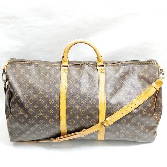Louis Vuitton LV Boston Bag Keepall Bandouliere 60 Brown Monogram 549-050925 - Picture 1 of 9